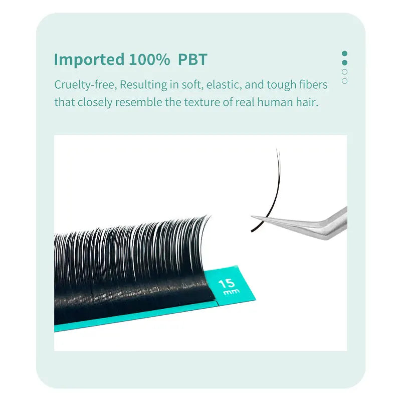 DIYDAY Ellipse Flat Eyelash Extensions – 0.15 & 0.20mm, C/D/CC Curl, Natural Look